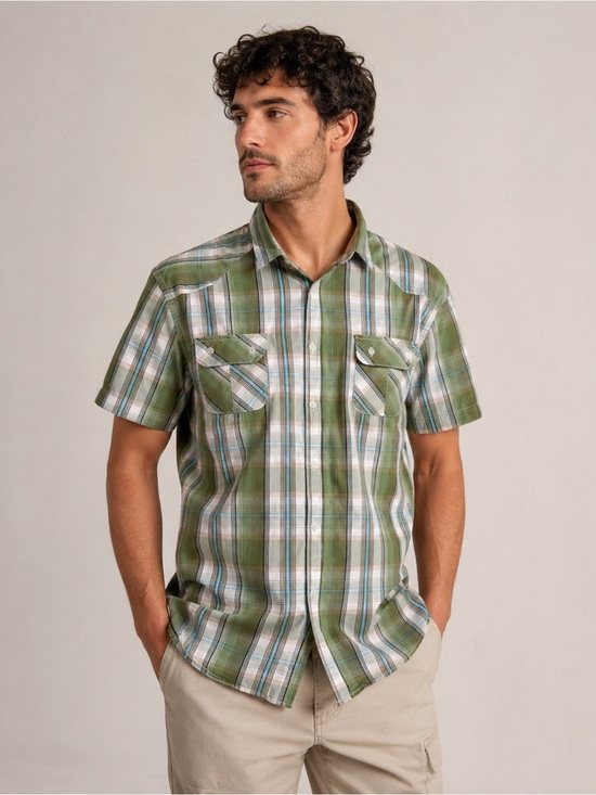 Redwood Other - Redwood Green Plaid Men's Shirt Size XL 100%Cotton